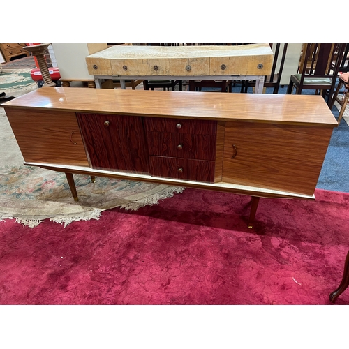 8 - 1950s FORMICA SIDEBOARD 132cm LONG 41cm DEEP 75cm HIGH