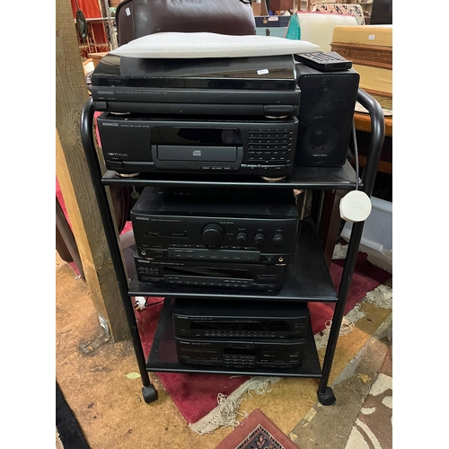 32 - KENWOOD COMPLETE STEREO UNIT ON STAND