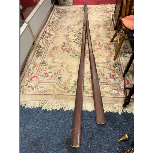 33 - PAIR VINTAGE ROWING OARS