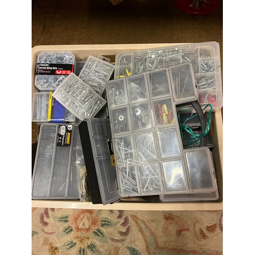 40 - LARGE BOX NAILS. SCREWS BOLTS ETC