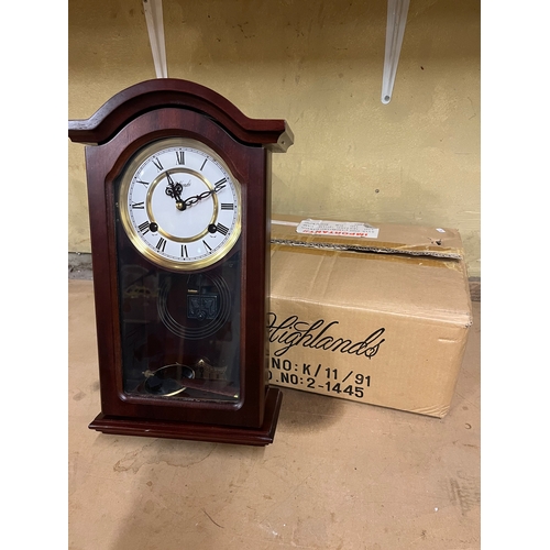 59 - NEW BOXED WALL CLOCK - HIGHLANDS