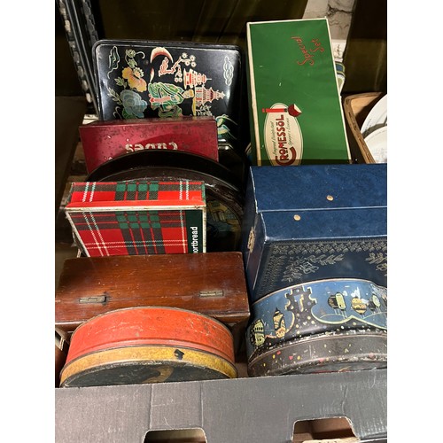 120 - VINTAGE TINS & BOXES