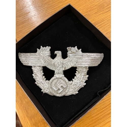 359 - WWII POLICE SHAKO HELMET PLATE