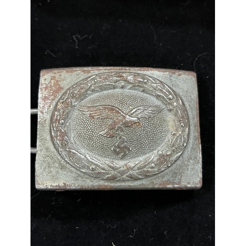 361 - WWII GERMAN LUFTWAFFE BELT BUCKLE MAKER STAMPED