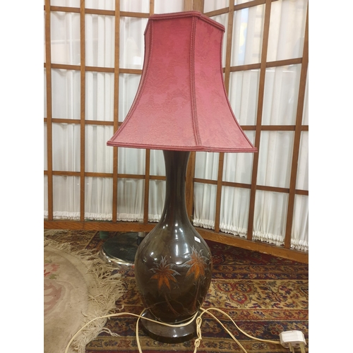 61 - HEAVY WOODEN LAMP