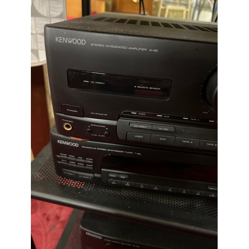 27 - KENWOOD COMPLETE STEREO UNIT ON STAND