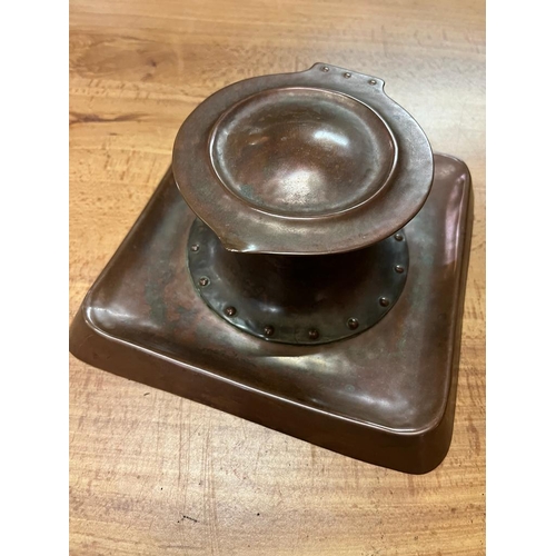 282 - ARTS AND CRAFTS LARGE INKWELL