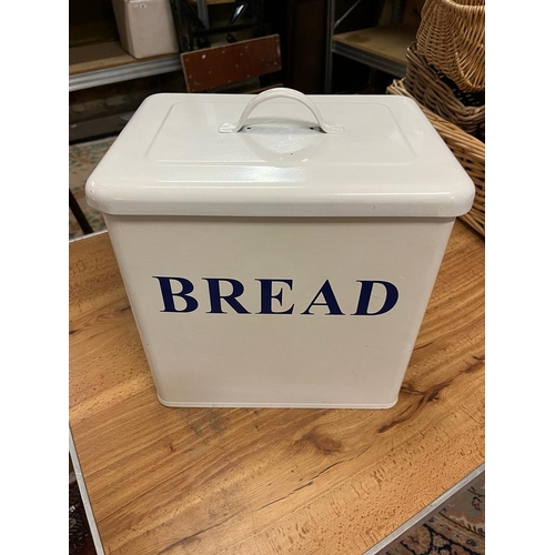 7 - LARGE ENAMEL BREAD BIN