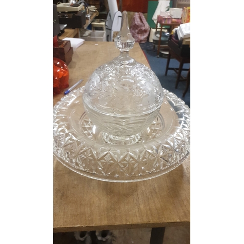 9 - CRYSTAL BOWL & DISH