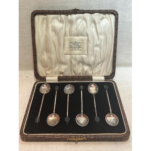 299 - CASED SHM COFFEE BEAN SPOONS