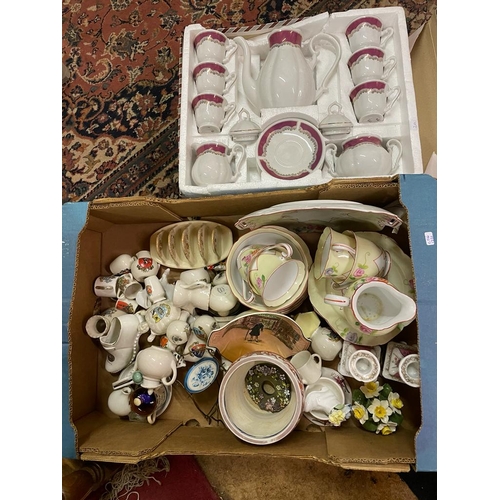 46 - BOX CHINA INC CRESTED WARE AND TEASET