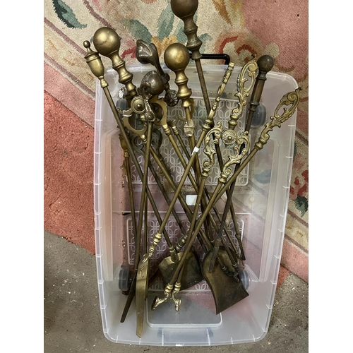 55 - LARGE SELECTION OF FIRESIDE POKERS ETC