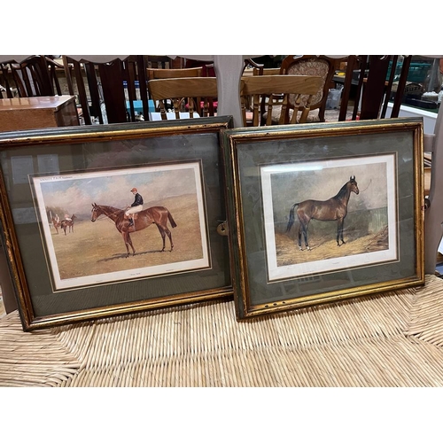 163 - PAIR RACE HORSE PRINTS