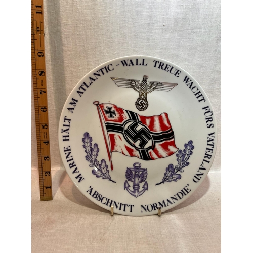 213 - NAZI DECORATIVE CHINA PLATE