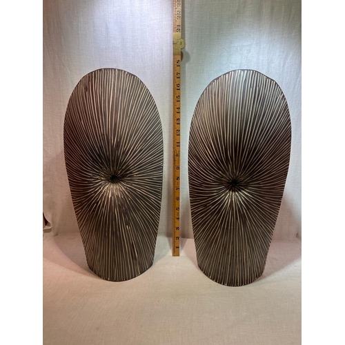 219 - PAIR MODERN UNUSUAL VASES