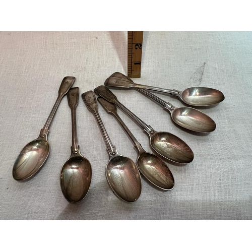 317 - 7 SHM DESSERT SPOONS