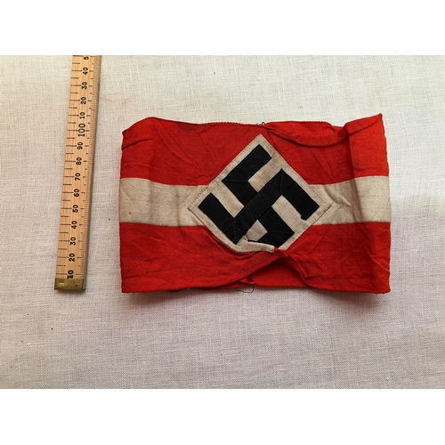 344 - WWII ERA 3RD REICH HITLER YOUTH CLOTH ARMBAND