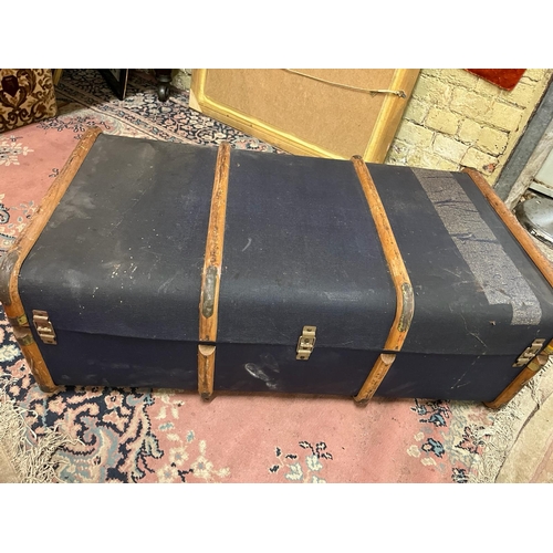 195 - LARGE TRAVEL TRUNK