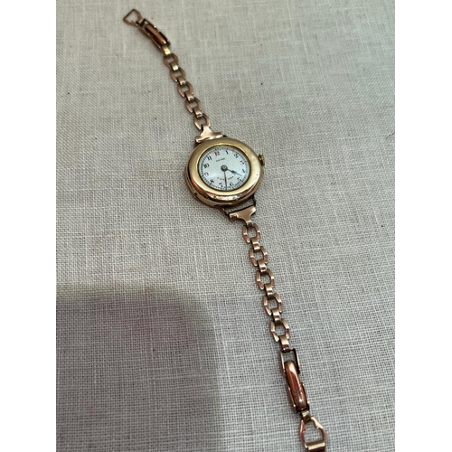 353 - 9CT GOLD LADIES WATCH