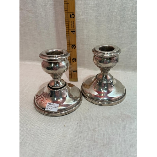 369 - PAIR SHM CANDLESTICKS