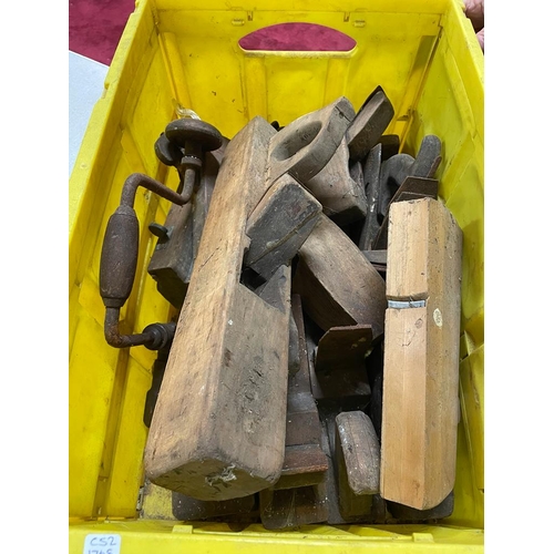 12 - BOX OF OLD BOX PLANES