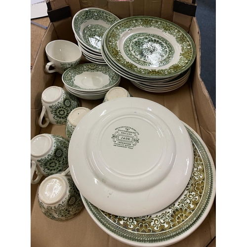 57 - BOX JADE DINNER/TEA SERVICE