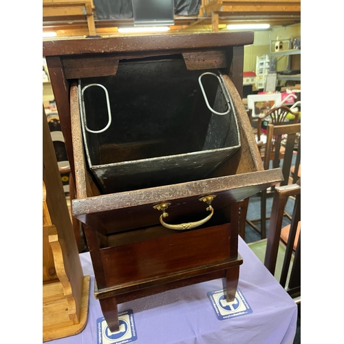 203 - MAHOGANY COAL CUPBOARD