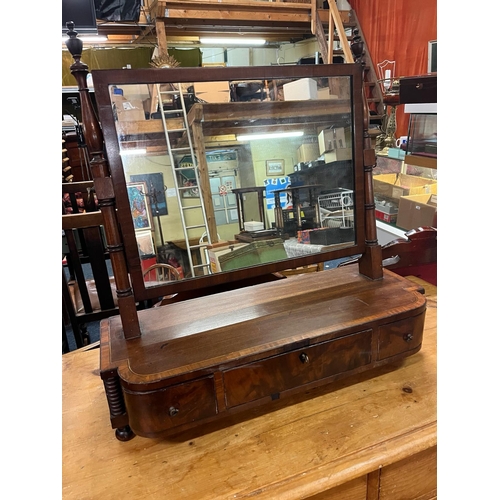 208 - EDWARDIAN DRESSING TABLE MIRROR