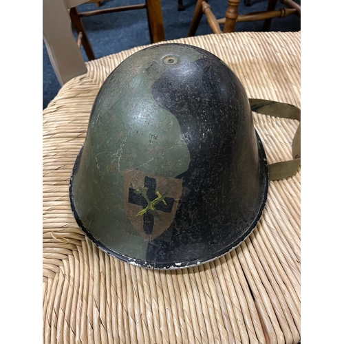 257 - BRITISH CAMOFLAGE HELMET