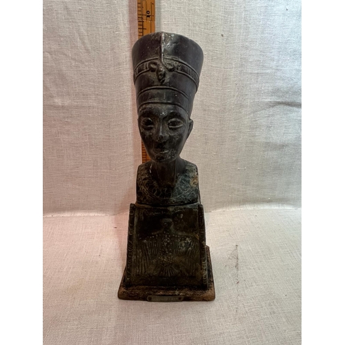 272 - EARLY METAL BUST OF NEFERTITI