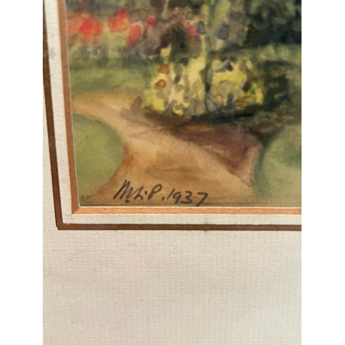 289 - SMALL WATERCOLOUR SIGNED AND DATED 1937