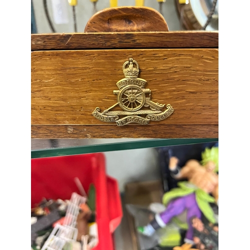 300 - WW2 ARTLARY DESK BOX AND ONE OTHER