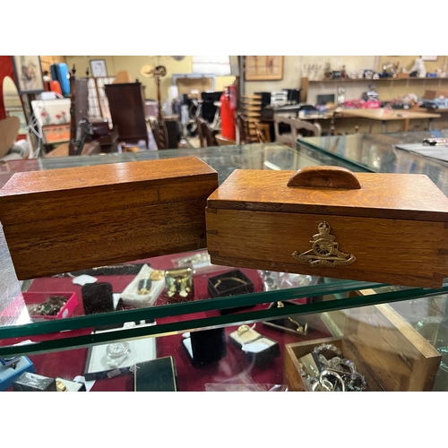 300 - WW2 ARTLARY DESK BOX AND ONE OTHER