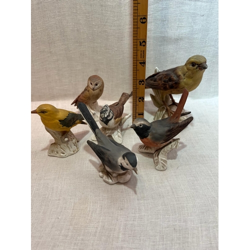 301 - 6 VARIOUS GOEBEL WIDLIFE BIRDS