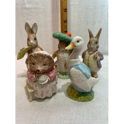 303 - 5 ROYAL ALBERT BEATRIX POTTER FIGURES