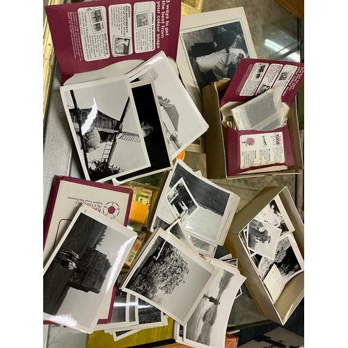 334 - 2 BOXES BLACK AND WHITE PHOTOS NEGATIVES