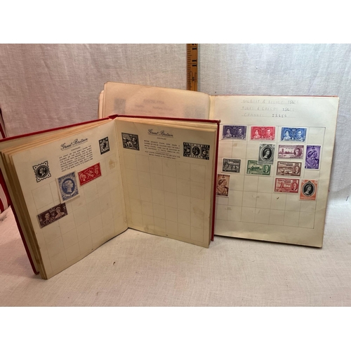 336 - 2 STAMP ALBUMS REST OF THE WORLD /GB