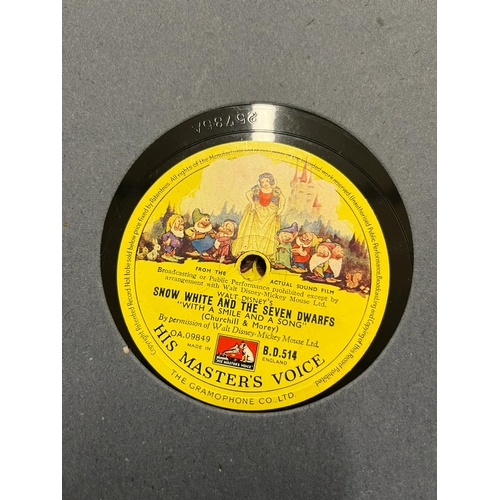 340 - ALBUM OF HIS MASTERS VOICE GRAMAPHONE RECORDS INC SNOW WHITE THE HUMS OF POOH ETC