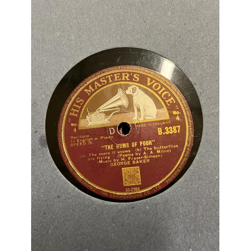 340 - ALBUM OF HIS MASTERS VOICE GRAMAPHONE RECORDS INC SNOW WHITE THE HUMS OF POOH ETC