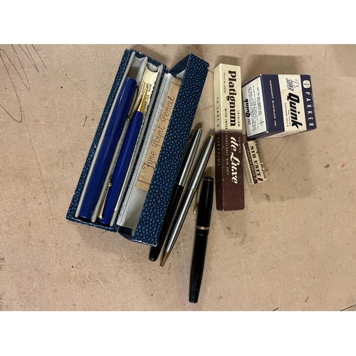 353 - VINTAGE FOUNTAIN PENS INC PLATINUM AND PAPER MATE