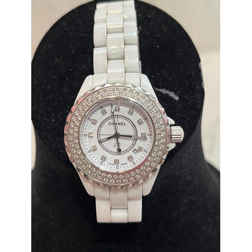 370 - CHANNEL J12 CERAMIC LADIES WATCH