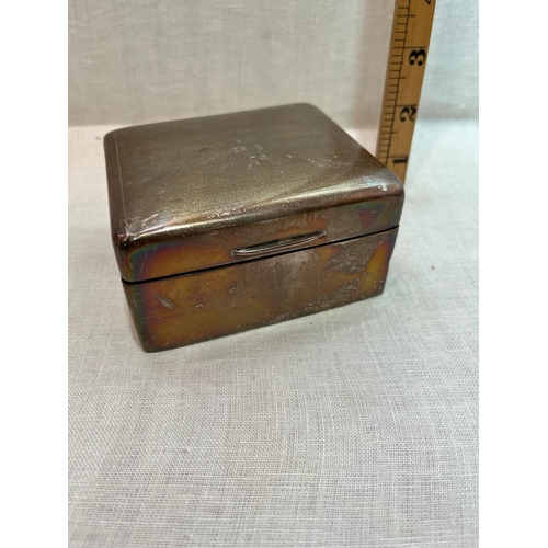 383 - SHM CIGARETTE BOX BIRM 1922 ELKINGTON AND CO