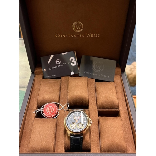 409 - GENTS CONSTANTINE WATCH BOXED WITH CERTS