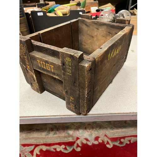 36 - WW2 WOODEN CRATE