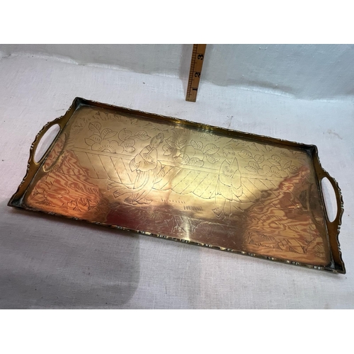 45 - ORIENTAL BRASS TRAY