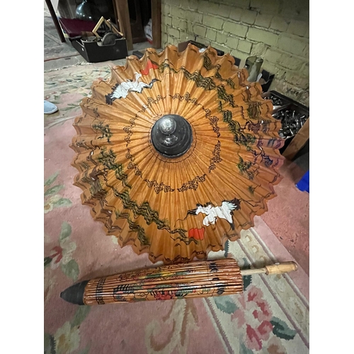 25 - 2 ORIENTAL PARASOLS