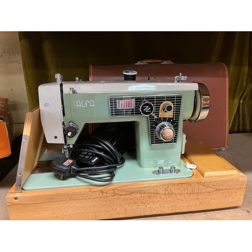 37 - CASED ALFA SEWING MACHINE