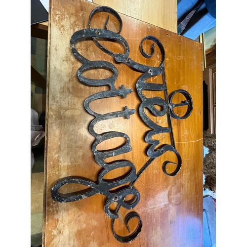 88 - WROUGHT IRON COTTAGE SIGN