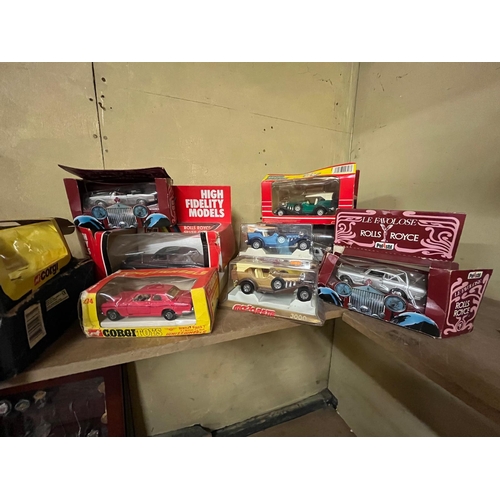 123 - 7 BOXED CORGI CARS ETC