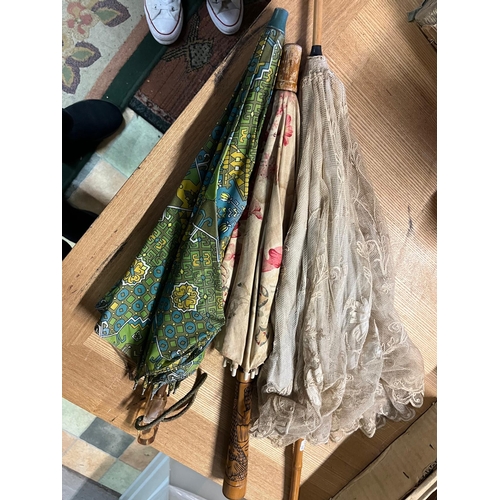 184 - 3 VINTAGE PARASOLS